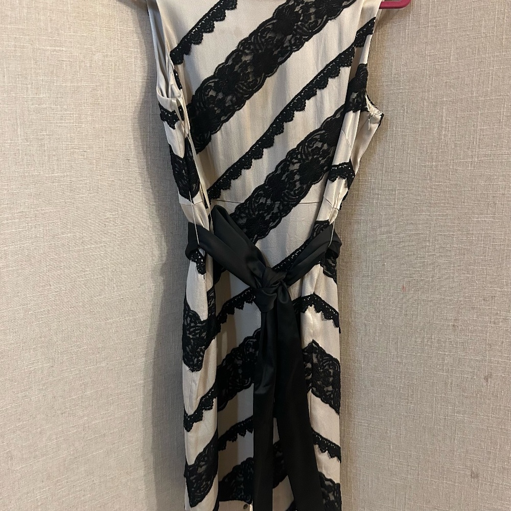 Tahari Arthur Levine Belted Dress 12P